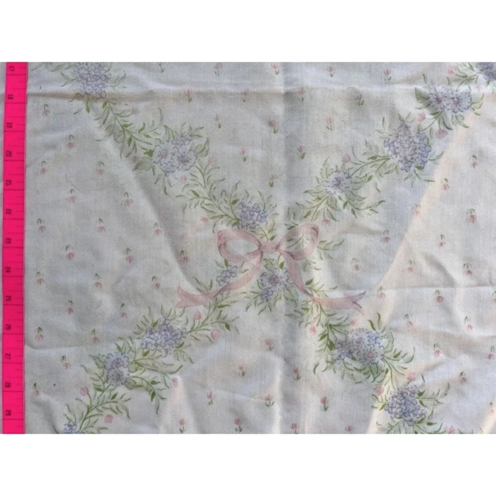 Vintage pillowcase with bows and‎ flowers, Thomaston